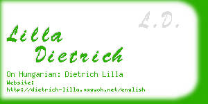 lilla dietrich business card